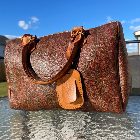 EUC Vintage ETRO BOSTON BAG - Picture 9 of 10